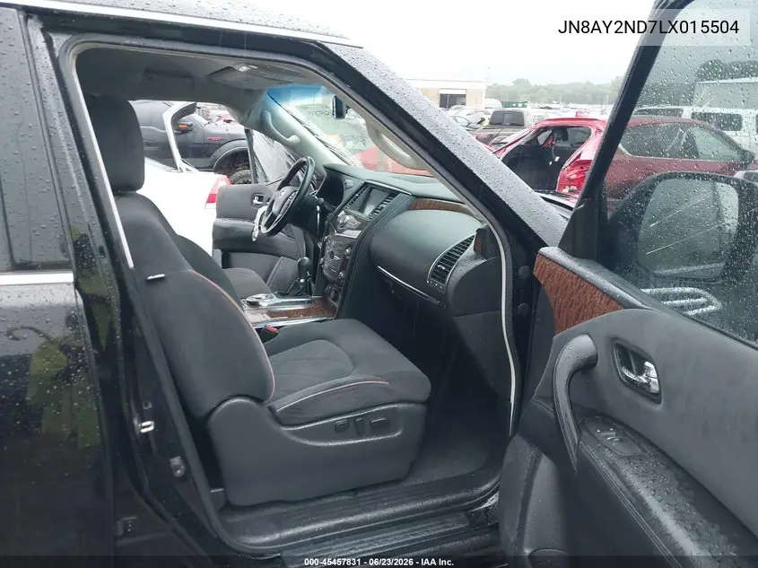 2020 Nissan Armada Sv 2Wd VIN: JN8AY2ND7LX015504 Lot: 45457831
