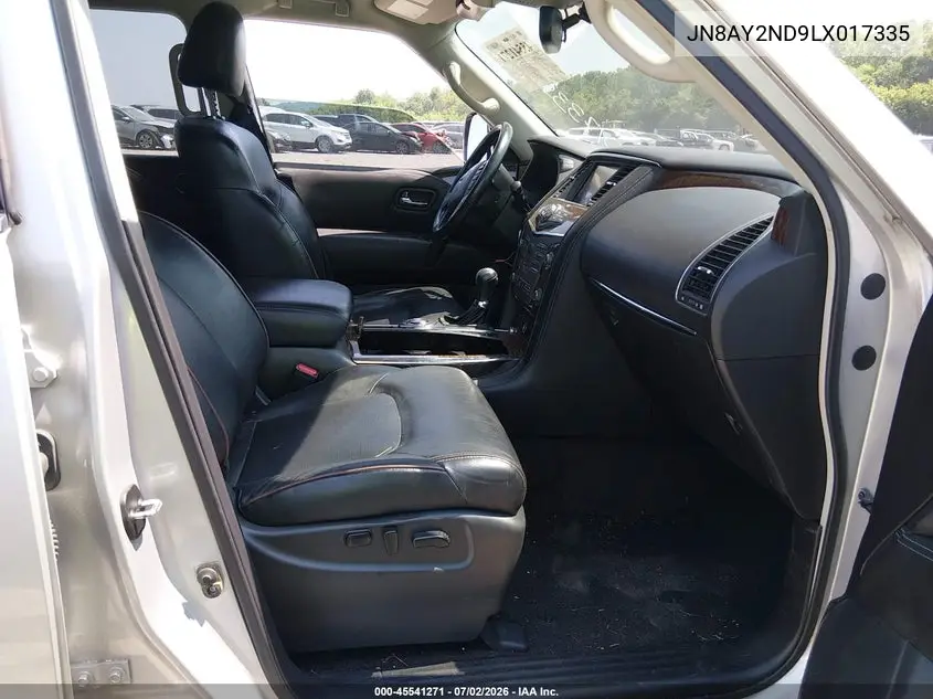 2020 Nissan Armada Sl 2Wd VIN: JN8AY2ND9LX017335 Lot: 45541271