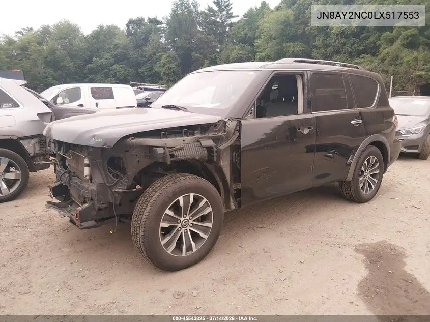2020 Nissan Armada Sl 4Wd VIN: JN8AY2NC0LX517553 Lot: 45543825