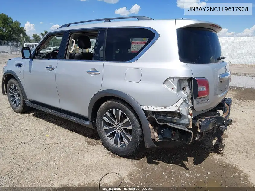 2020 Nissan Armada Sl 4Wd VIN: JN8AY2NC1L9617908 Lot: 45546987