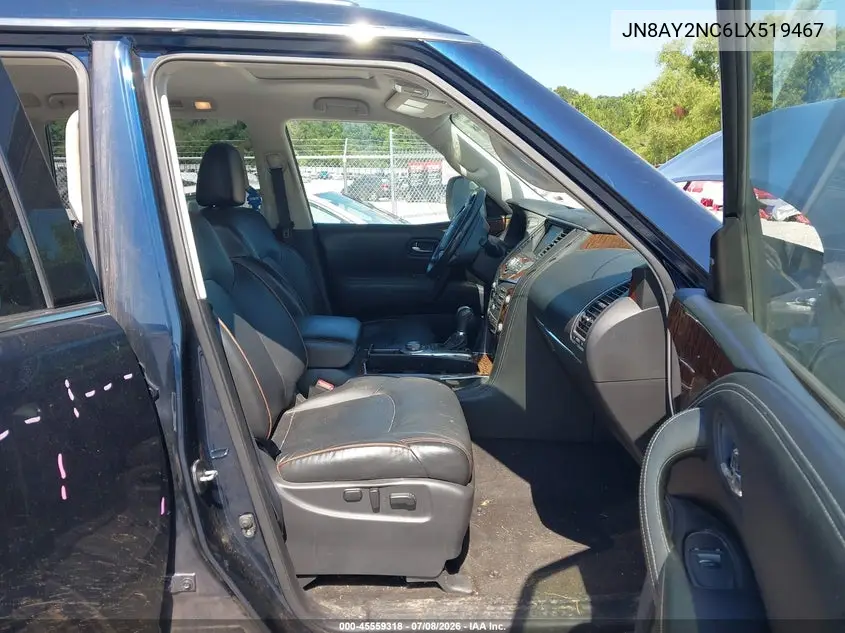 2020 Nissan Armada Sl 4Wd VIN: JN8AY2NC6LX519467 Lot: 45559318