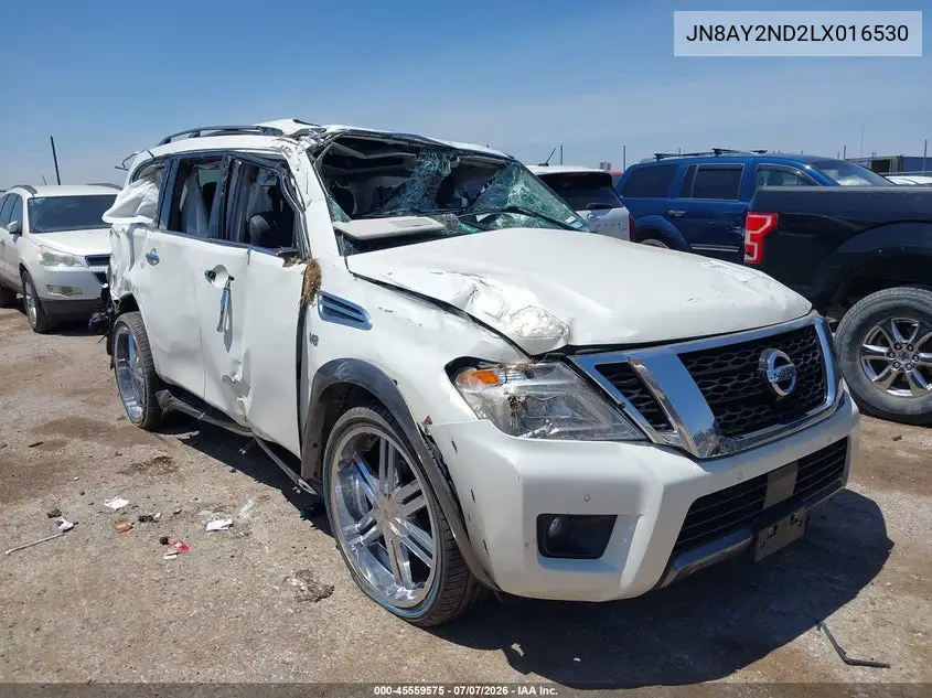 2020 Nissan Armada Sl 2Wd VIN: JN8AY2ND2LX016530 Lot: 45559575