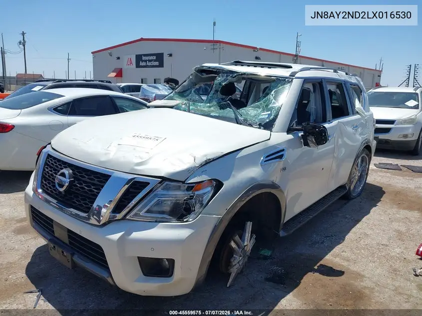 2020 Nissan Armada Sl 2Wd VIN: JN8AY2ND2LX016530 Lot: 45559575