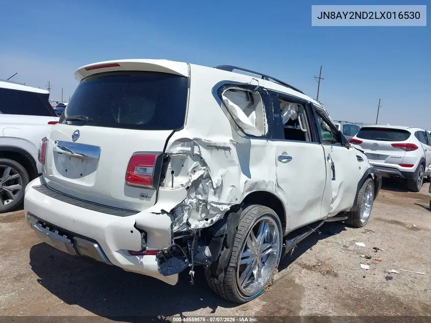 2020 Nissan Armada Sl 2Wd VIN: JN8AY2ND2LX016530 Lot: 45559575