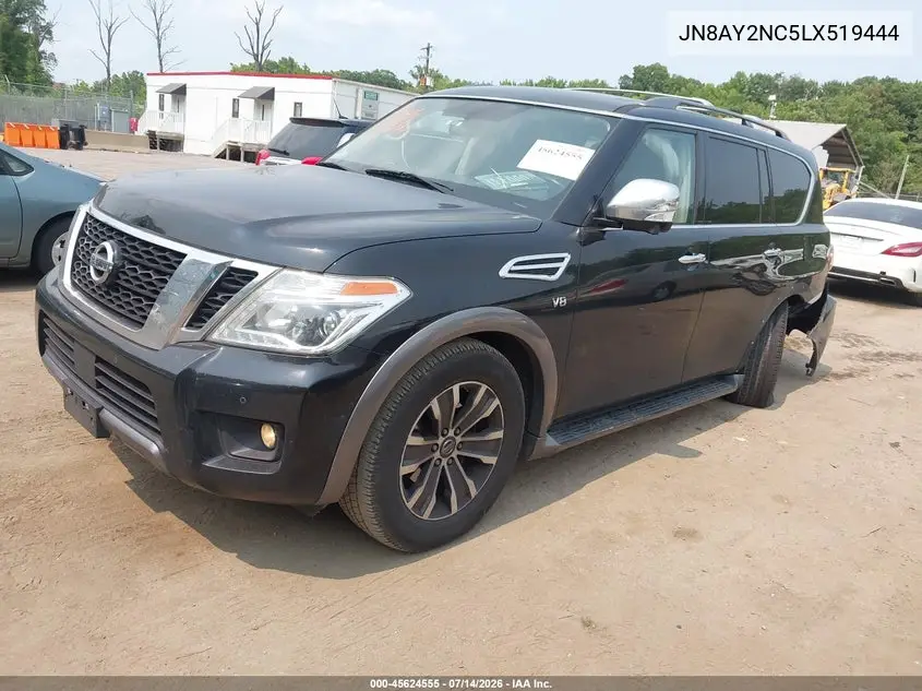 2020 Nissan Armada Sl 4Wd VIN: JN8AY2NC5LX519444 Lot: 45624555