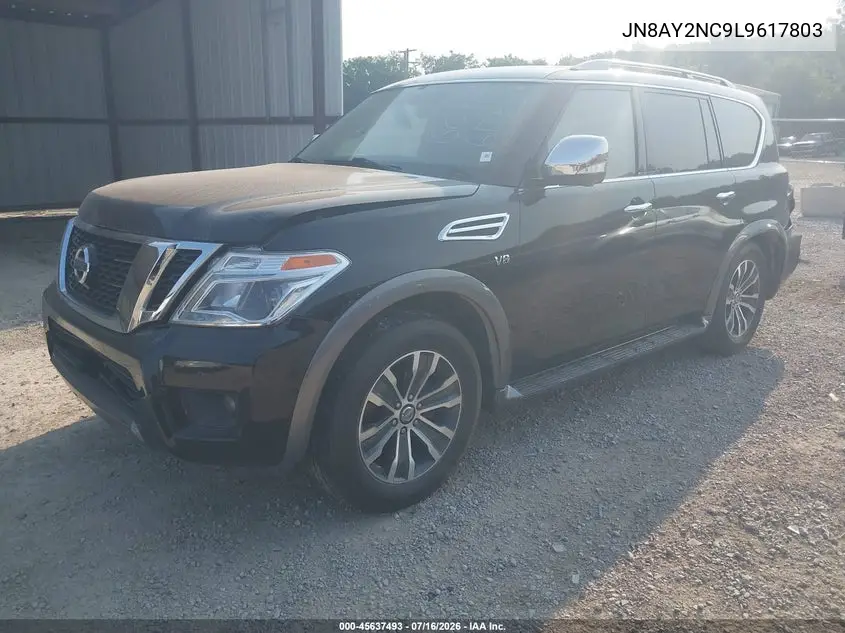 2020 Nissan Armada Sl 4Wd VIN: JN8AY2NC9L9617803 Lot: 45637493
