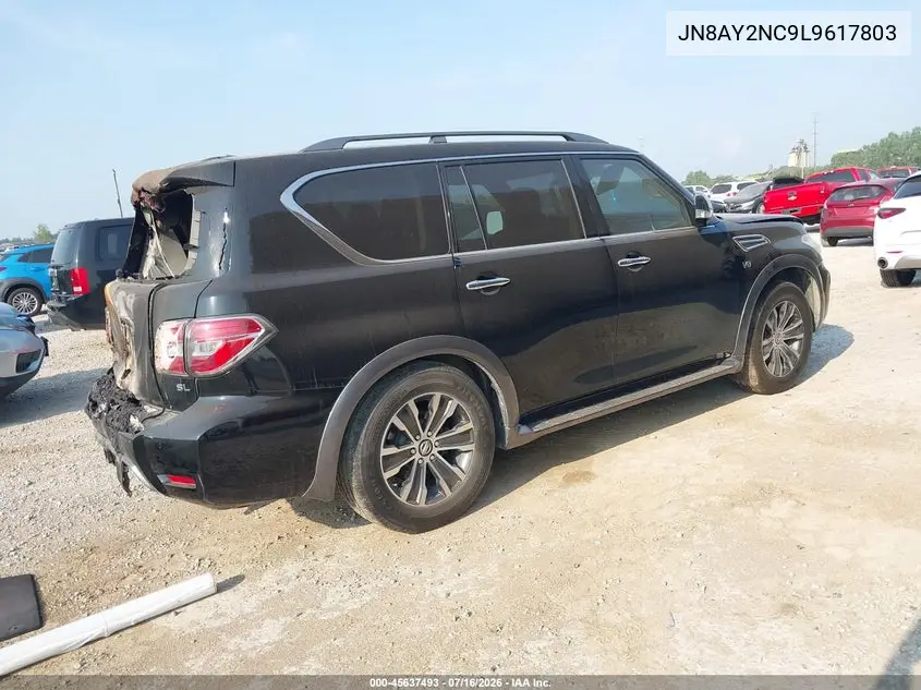 2020 Nissan Armada Sl 4Wd VIN: JN8AY2NC9L9617803 Lot: 45637493