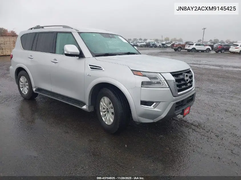 JN8AY2ACXM9145425 2021 Nissan Armada Sv 2Wd
