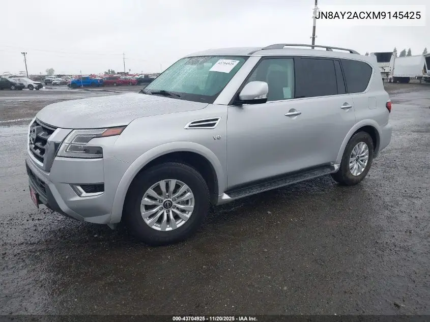 JN8AY2ACXM9145425 2021 Nissan Armada Sv 2Wd