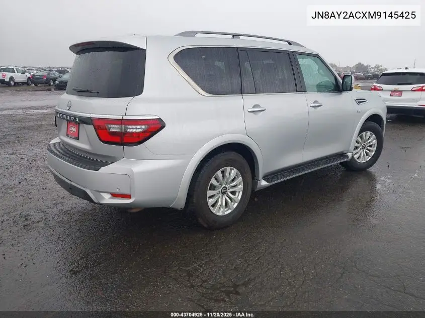 JN8AY2ACXM9145425 2021 Nissan Armada Sv 2Wd