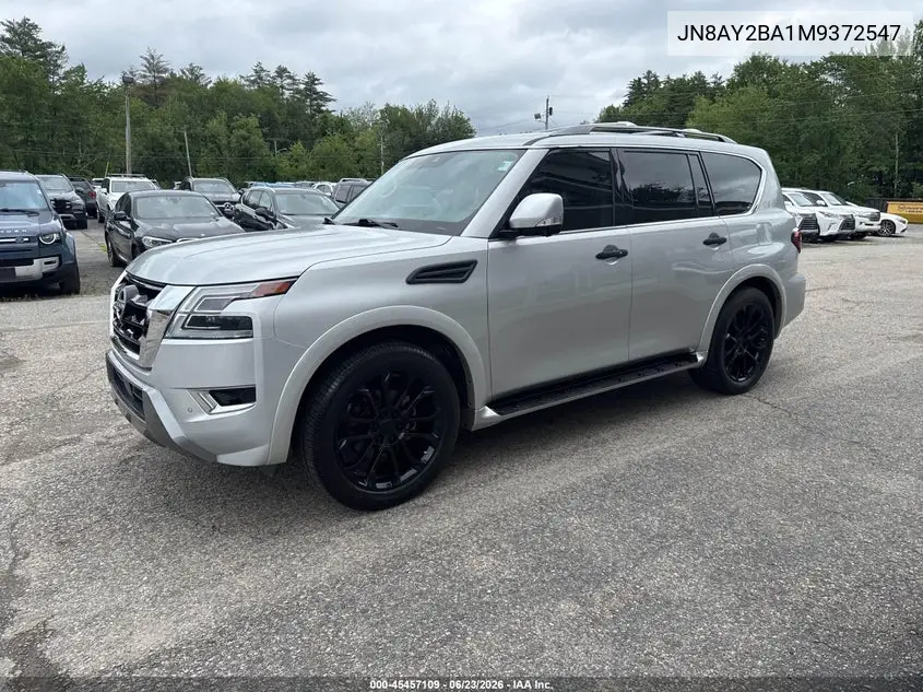 JN8AY2BA1M9372547 2021 Nissan Armada Sl