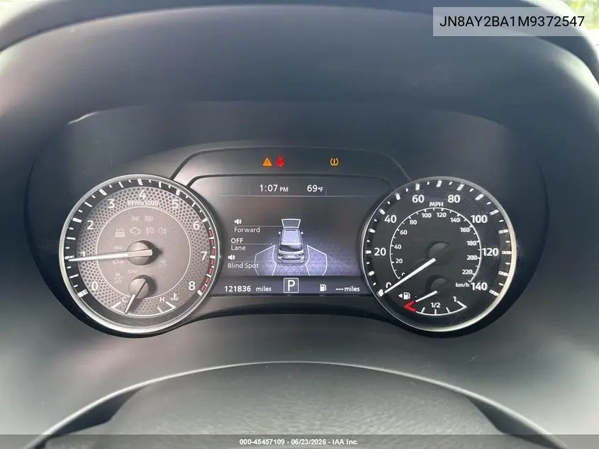 JN8AY2BA1M9372547 2021 Nissan Armada Sl