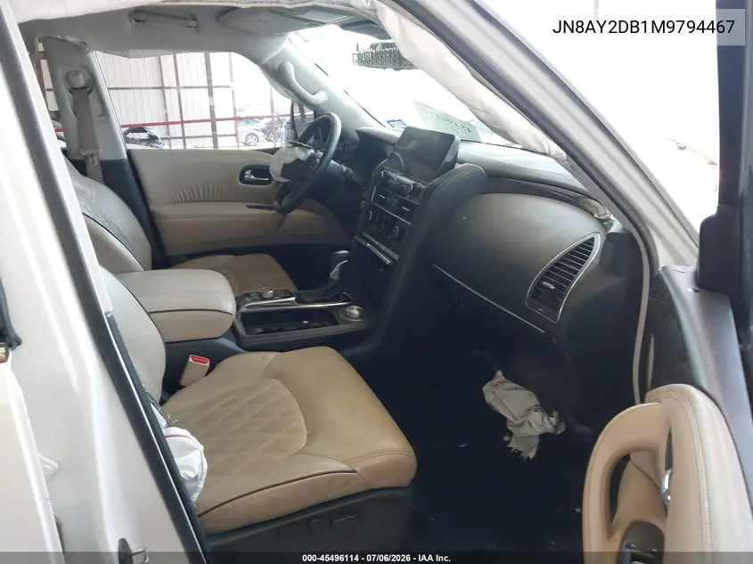 2021 Nissan Armada Platinum 4Wd VIN: JN8AY2DB1M9794467 Lot: 45496114
