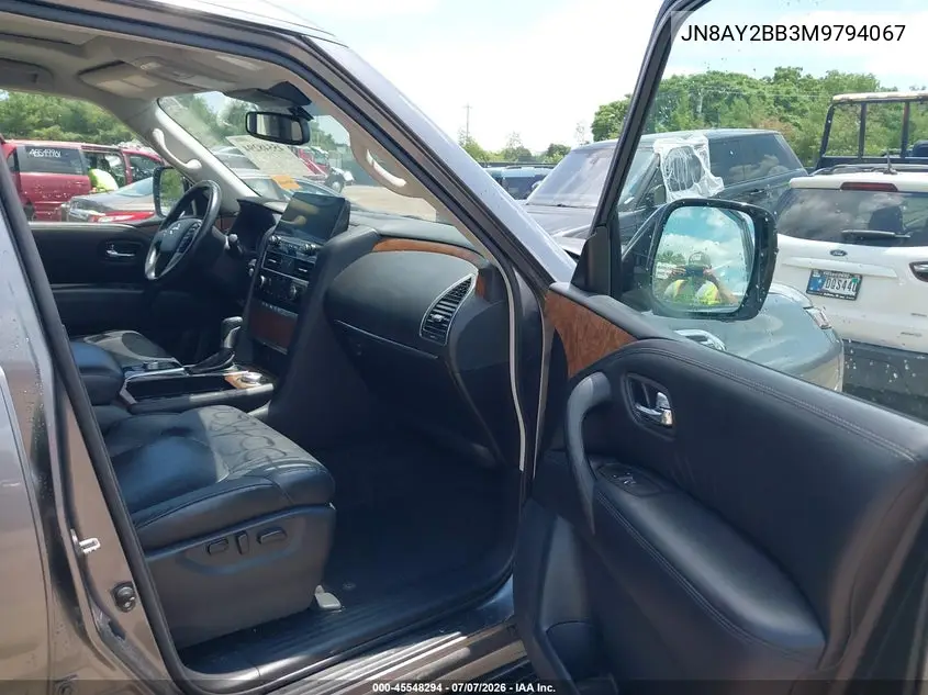 2021 Nissan Armada Sl 4Wd VIN: JN8AY2BB3M9794067 Lot: 45548294