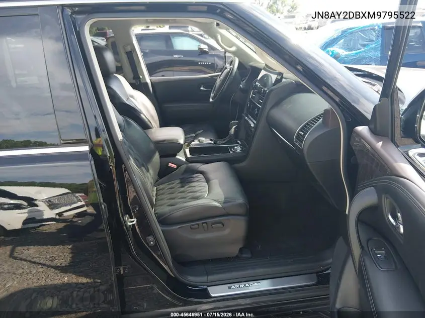 2021 Nissan Armada Platinum 4Wd VIN: JN8AY2DBXM9795522 Lot: 45646951