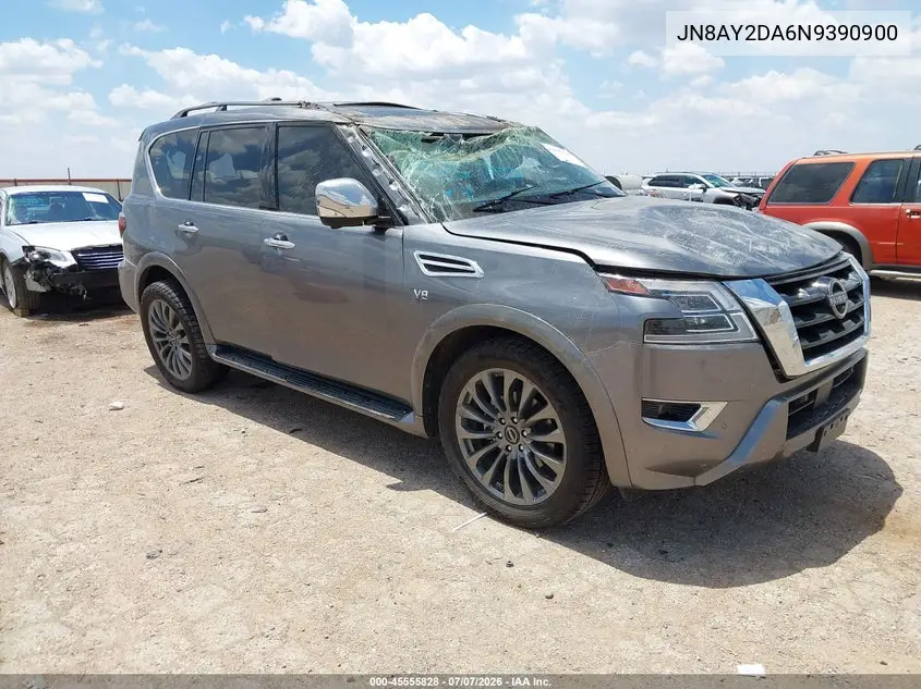 2022 Nissan Armada Platinum 2Wd VIN: JN8AY2DA6N9390900 Lot: 45555828