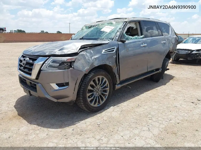 2022 Nissan Armada Platinum 2Wd VIN: JN8AY2DA6N9390900 Lot: 45555828