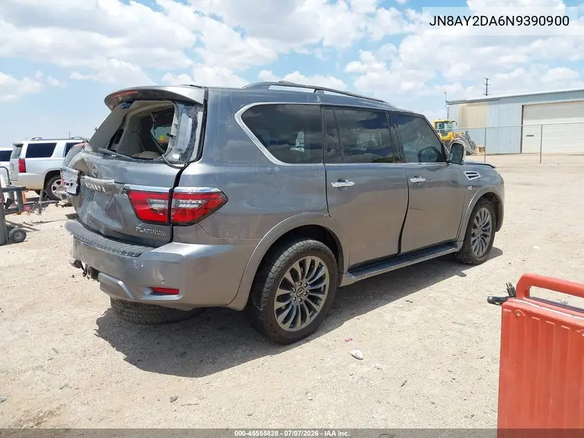 2022 Nissan Armada Platinum 2Wd VIN: JN8AY2DA6N9390900 Lot: 45555828