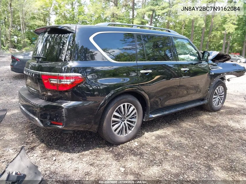2022 Nissan Armada Sl 2Wd VIN: JN8AY2BC7N9162084 Lot: 45579998