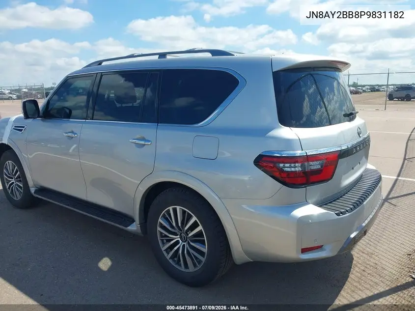 2023 Nissan Armada Sl 4Wd VIN: JN8AY2BB8P9831182 Lot: 45473891
