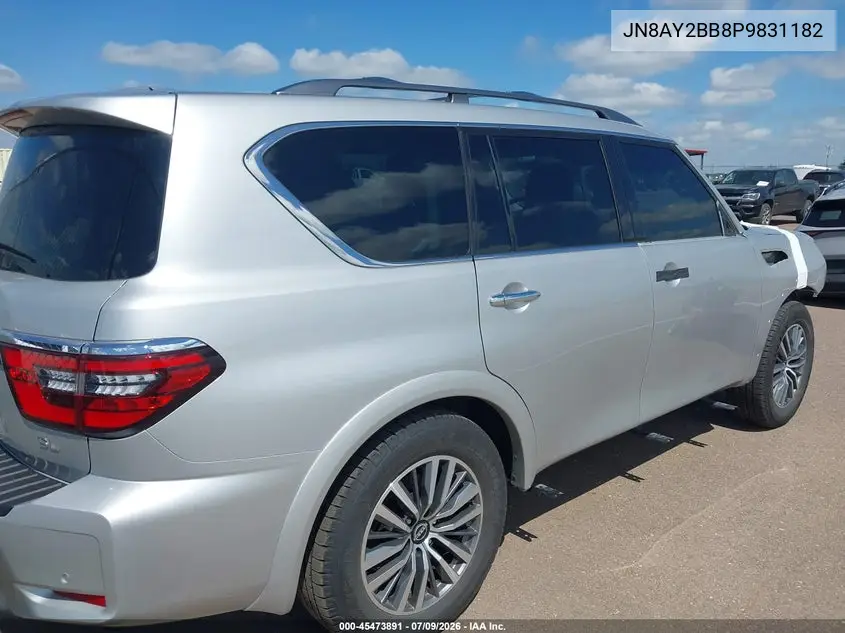 2023 Nissan Armada Sl 4Wd VIN: JN8AY2BB8P9831182 Lot: 45473891