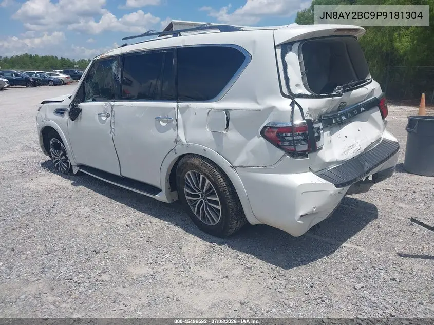 2023 Nissan Armada Sl 2Wd VIN: JN8AY2BC9P9181304 Lot: 45496592