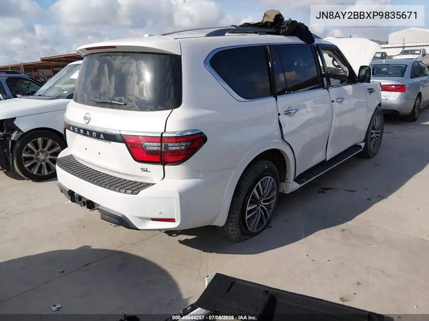 2023 Nissan Armada Sl 4Wd VIN: JN8AY2BBXP9835671 Lot: 45544257