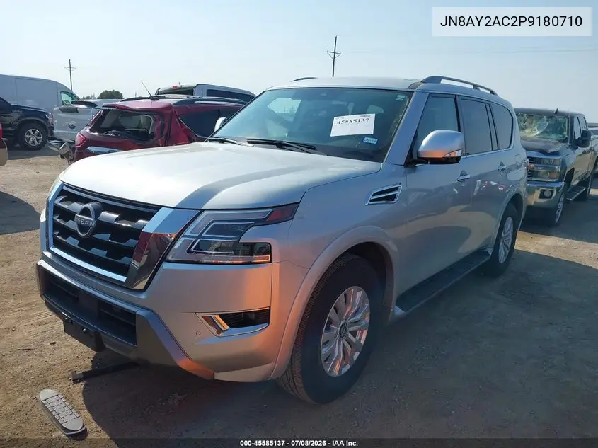 2023 Nissan Armada Sv 2Wd VIN: JN8AY2AC2P9180710 Lot: 45585137