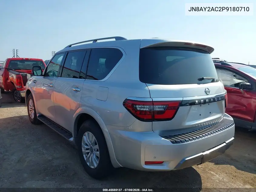 2023 Nissan Armada Sv 2Wd VIN: JN8AY2AC2P9180710 Lot: 45585137