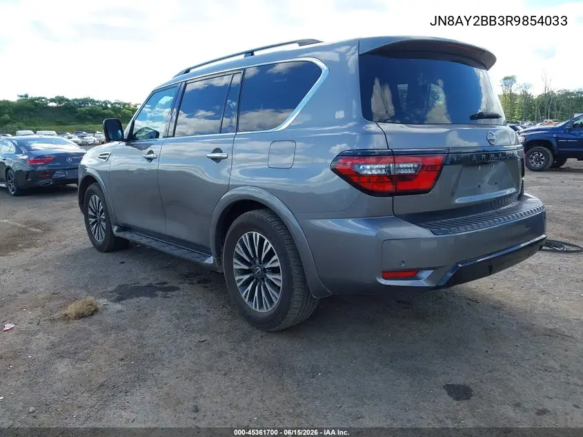 2024 Nissan Armada Sl 4Wd VIN: JN8AY2BB3R9854033 Lot: 45361700