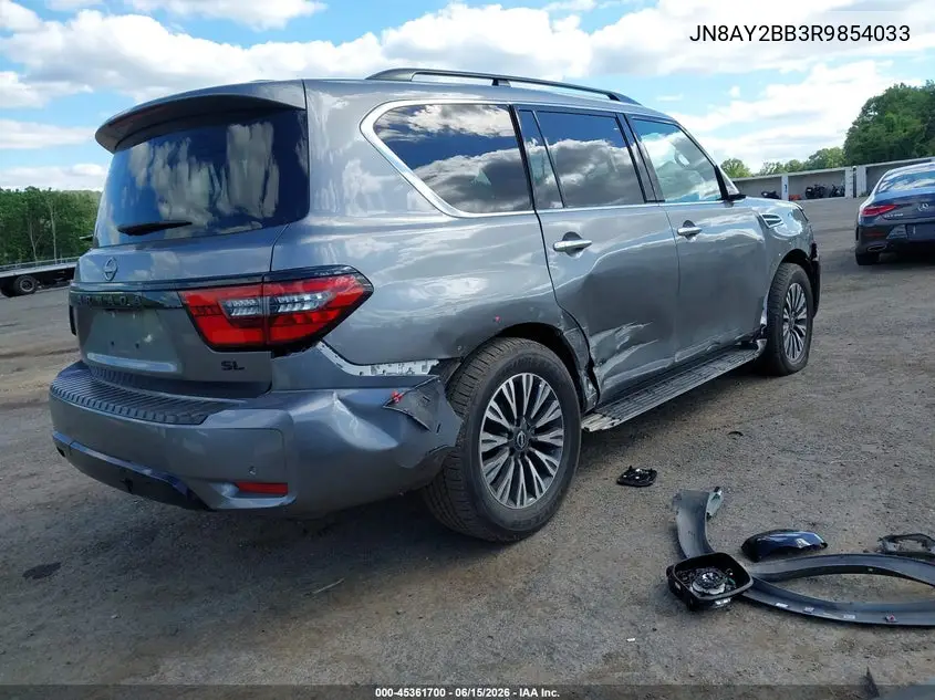 2024 Nissan Armada Sl 4Wd VIN: JN8AY2BB3R9854033 Lot: 45361700