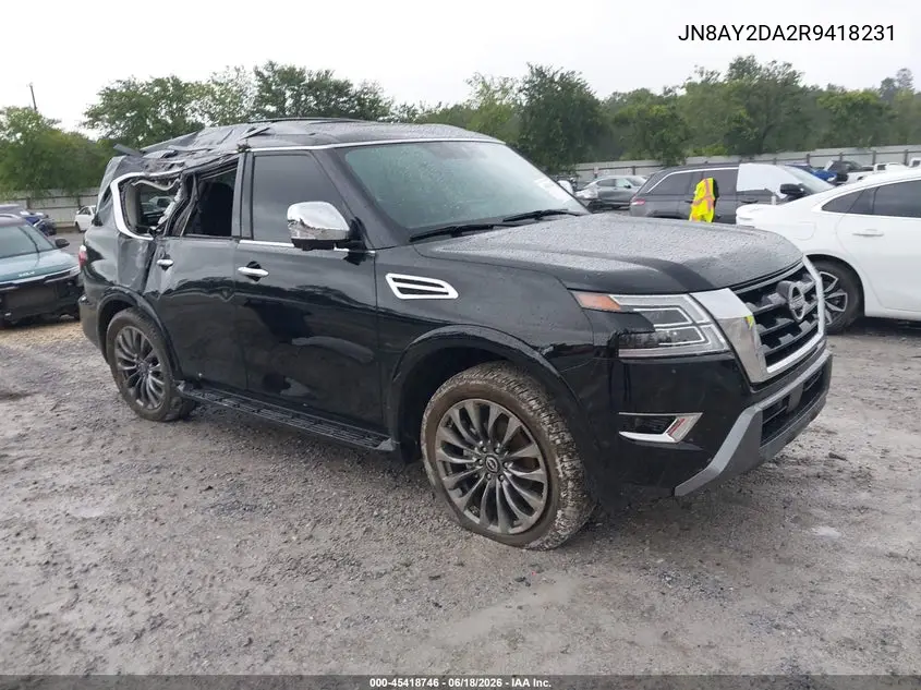 2024 Nissan Armada Platinum 2Wd VIN: JN8AY2DA2R9418231 Lot: 45418746