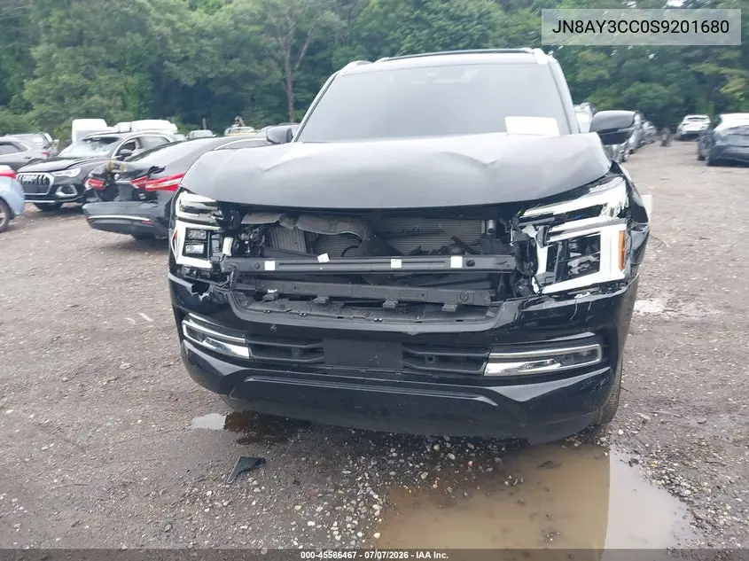 2025 Nissan Armada Platinum Reserve 4Wd VIN: JN8AY3CC0S9201680 Lot: 45566467
