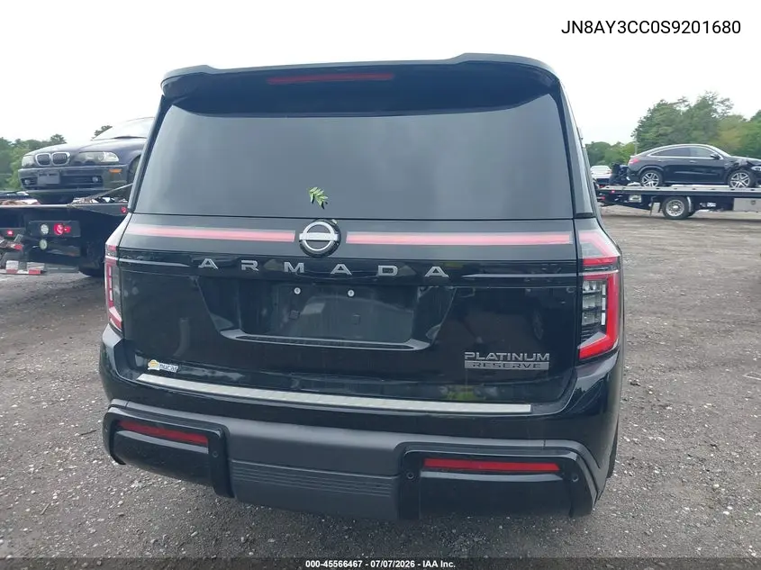 2025 Nissan Armada Platinum Reserve 4Wd VIN: JN8AY3CC0S9201680 Lot: 45566467