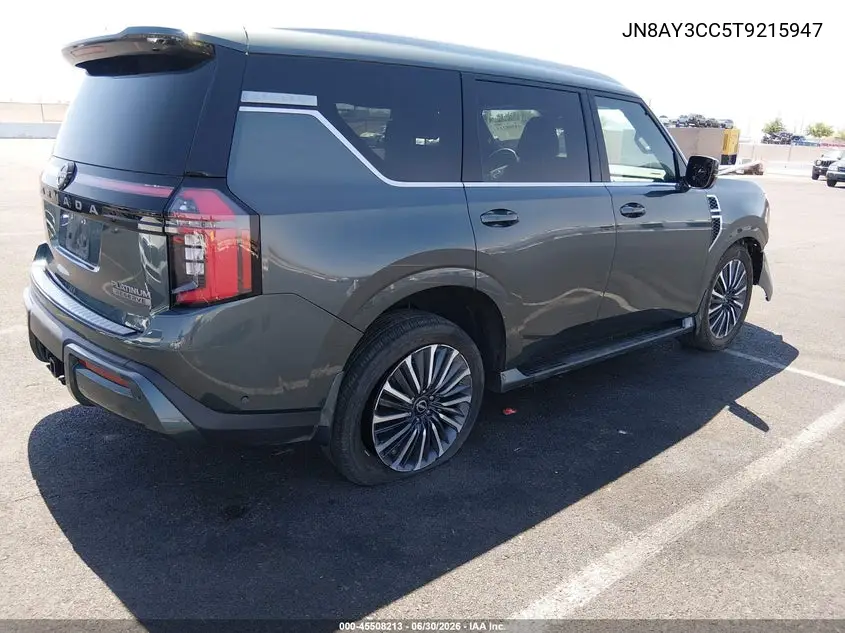2026 Nissan Armada Platinum Reserve VIN: JN8AY3CC5T9215947 Lot: 45508213