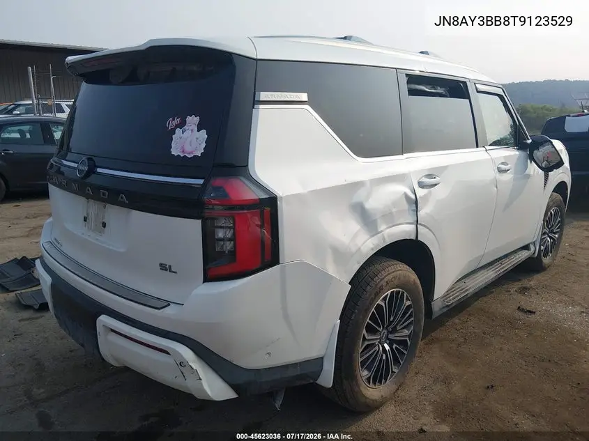 2026 Nissan Armada Sl VIN: JN8AY3BB8T9123529 Lot: 45623036