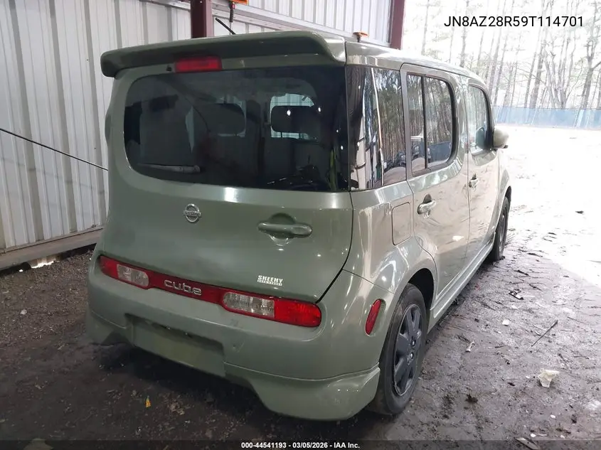 2009 Nissan Cube 1.8S VIN: JN8AZ28R59T114701 Lot: 44541193