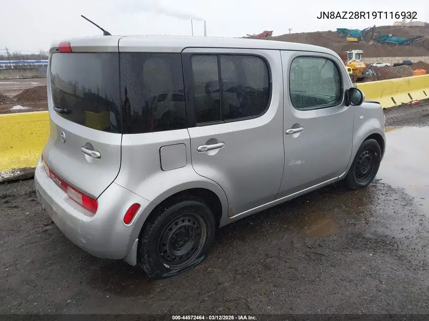 2009 Nissan Cube 1.8S VIN: JN8AZ28R19T116932 Lot: 44572464