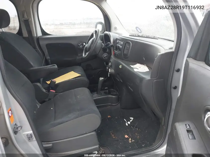 2009 Nissan Cube 1.8S VIN: JN8AZ28R19T116932 Lot: 44572464