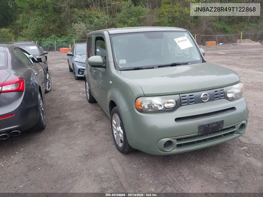2009 Nissan Cube 1.8Sl VIN: JN8AZ28R49T122868 Lot: 45106866