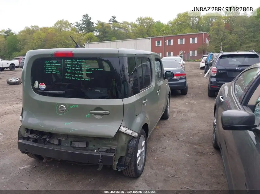 2009 Nissan Cube 1.8Sl VIN: JN8AZ28R49T122868 Lot: 45106866