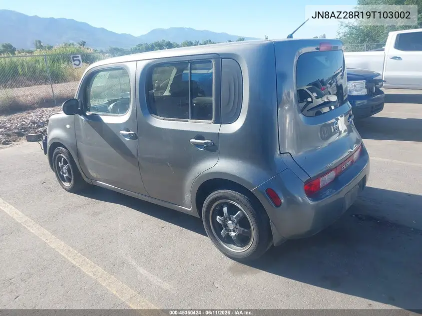 2009 Nissan Cube 1.8S VIN: JN8AZ28R19T103002 Lot: 45350424