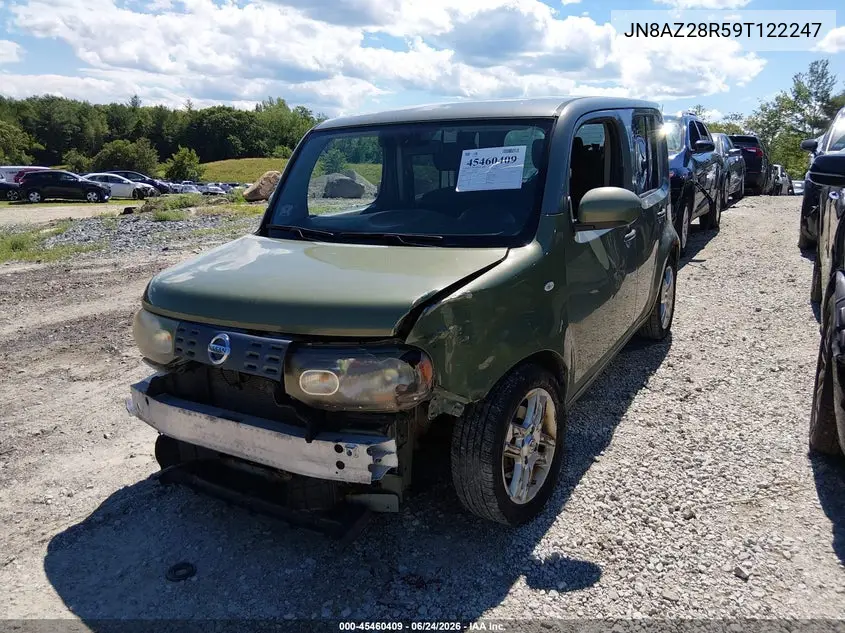 2009 Nissan Cube 1.8Sl VIN: JN8AZ28R59T122247 Lot: 45460409