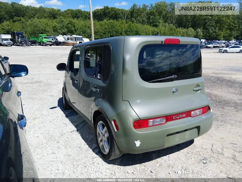 2009 Nissan Cube 1.8Sl VIN: JN8AZ28R59T122247 Lot: 45460409