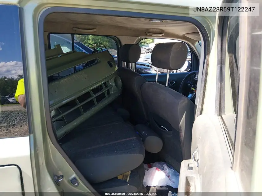 2009 Nissan Cube 1.8Sl VIN: JN8AZ28R59T122247 Lot: 45460409