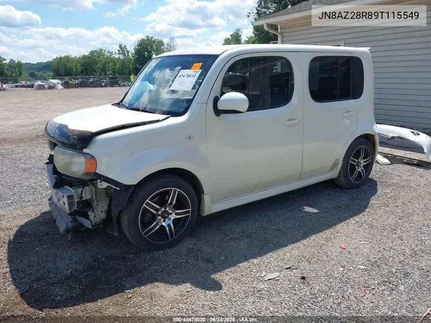 2009 Nissan Cube 1.8 Krom VIN: JN8AZ28R89T115549 Lot: 45478030