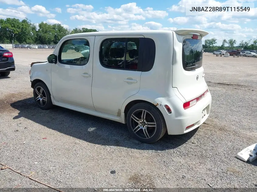 2009 Nissan Cube 1.8 Krom VIN: JN8AZ28R89T115549 Lot: 45478030