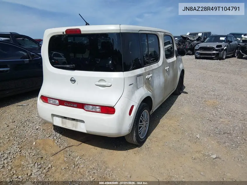 2009 Nissan Cube 1.8S VIN: JN8AZ28R49T104791 Lot: 45692089