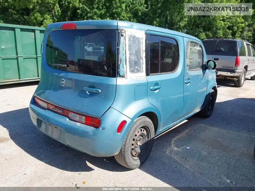 2010 Nissan Cube 1.8S VIN: JN8AZ2KRXAT158335 Lot: 45078645