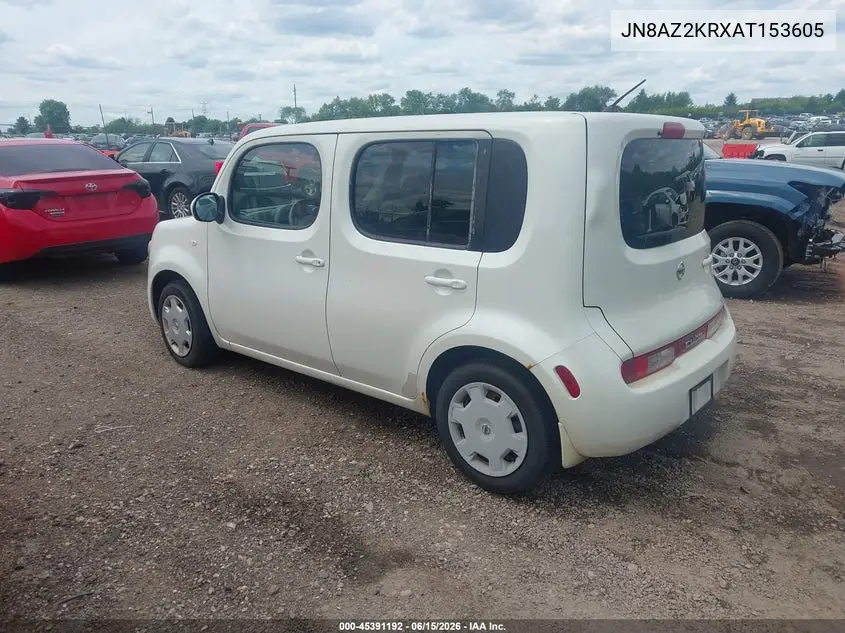 2010 Nissan Cube 1.8S VIN: JN8AZ2KRXAT153605 Lot: 45391192